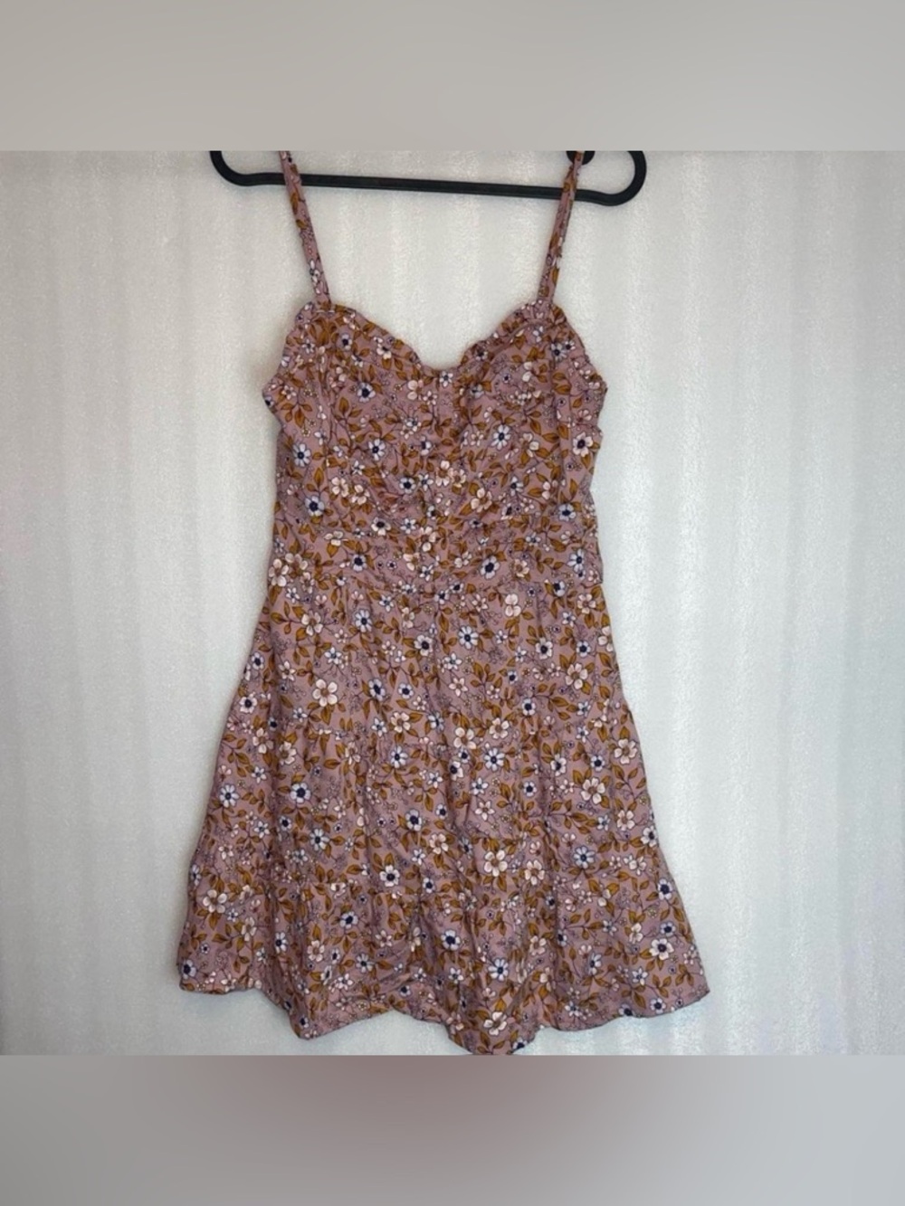 pink floral mini dress • coquette / cottagecore
